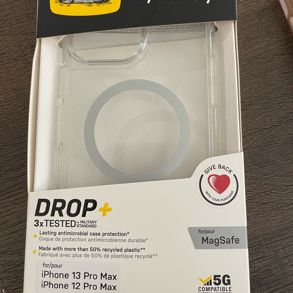 OtterBox Symmetry MagSafe iPhone 13 Pro Max / 12 Pro Max Clear Glitter Case